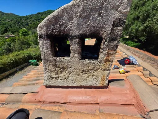 bande étanche renfort cheminée plomb étanchéité artisan le Bar-sur-Loup janselme