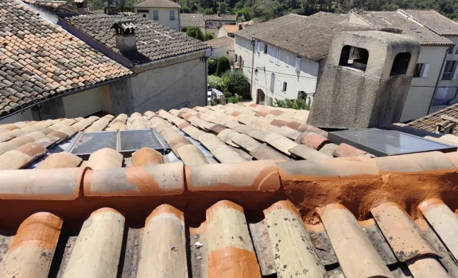 réparation entretien toiture village charpente tuile infiltration artisan Janselme
