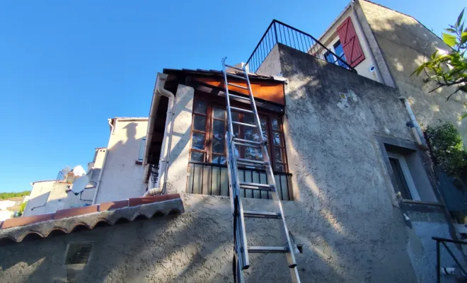 avant travaux charpente menuiserie façade étanche tuile crepi artisan La Colle-sur-Loup Janselme
